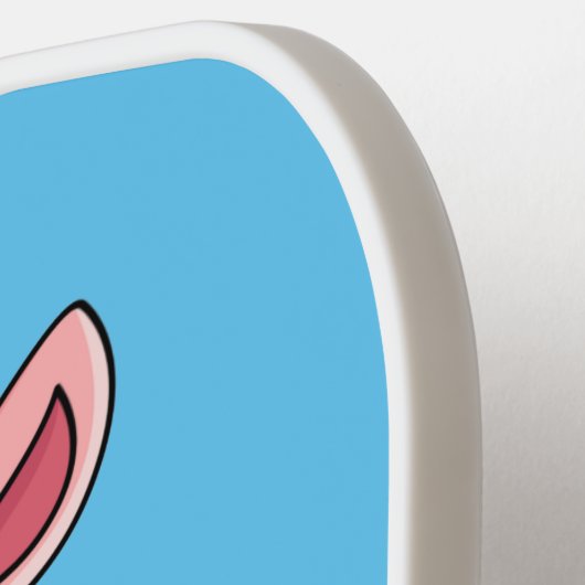 Grappig varken in business suit cartoon pickleball paddle (Links Detail)