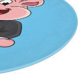 Grappig varken in business suit cartoon snijplank (Hoek)