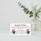 Grappig varken in business suit cartoon visitekaartje (Staand voorkant)