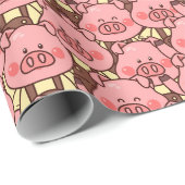 Grappig varken in overalls cadeaupapier (Rol Hoek)