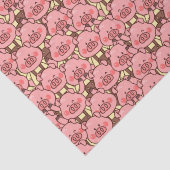 Grappig varken in overalls tissuepapier (Detail)