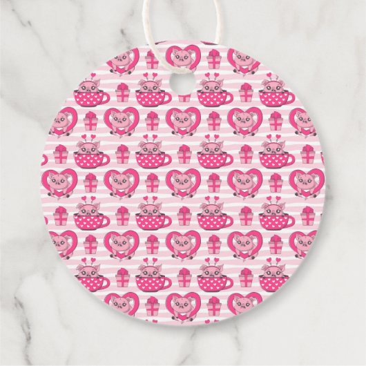 Grappig varken liefde woordspeling bedankjes labels (Achterkant)