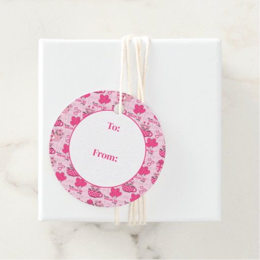 Grappig varken liefde woordspeling bedankjes labels (In situ)