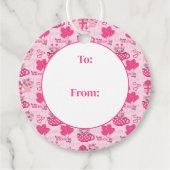 Grappig varken liefde woordspeling bedankjes labels (Voorkant)