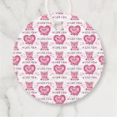 Grappig varken liefde woordspeling bedankjes labels (Achterkant)