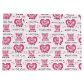 Grappig varken liefde woordspeling groot cadeauzakje (Achterkant)