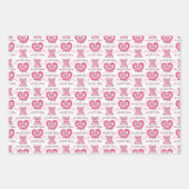 Grappig varken liefde woordspeling inpakpapier vel (Voorkant 2)