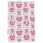 Grappig varken liefde woordspeling medium cadeauzakje (Voorkant)