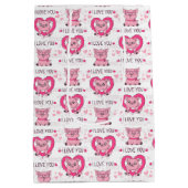 Grappig varken liefde woordspeling medium cadeauzakje (Achterkant)