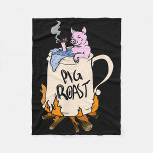 Grappig Varken Spit Roast BBQ Party Grill Master G Fleece Deken