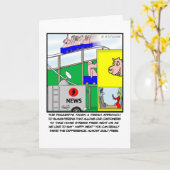 Grappig Varken Wenskaart - Happy Meat Kaart (Gele Bloem)