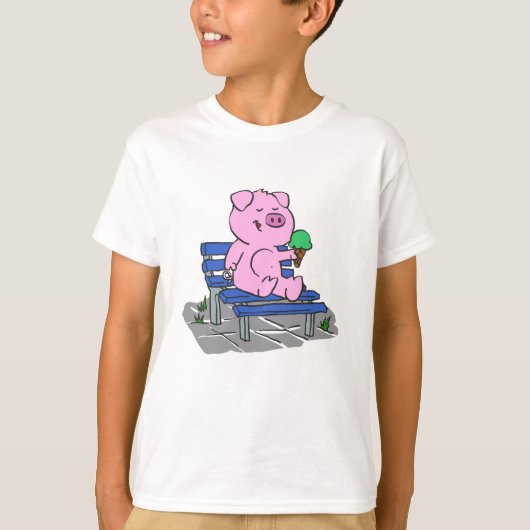 Grappig varkensconsumptie-ijs | Achterkleur kiezen T-shirt (Voorkant)