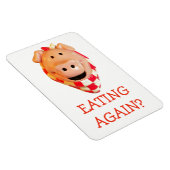 Grappig varkensdieet herinnering weer eten? magneet (Rechterzijde)