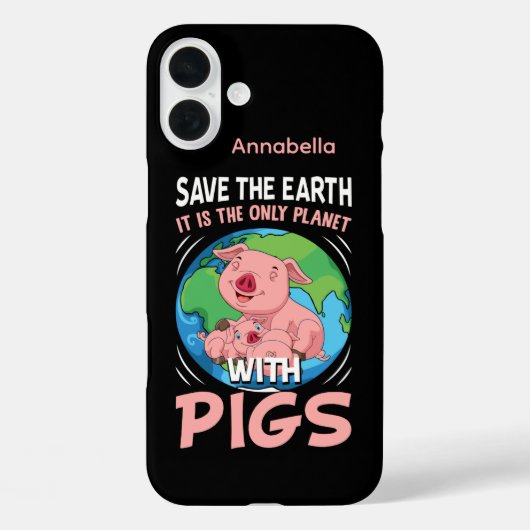 Grappig varkensliefhebbers woord kunst Case-Mate iPhone case (Achterkant)