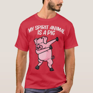 Grappig varkensontwerp voor mannen vrouwen biggetj t-shirt