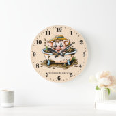 Grappig varkensverblijf voeg tekst badkamer grote klok (Huis)