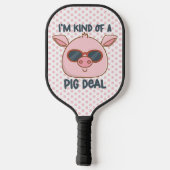 Grappig Varkenswoordspel Pickleball Paddle (Achterkant)