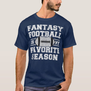 Grappig Varsity Sports Fantasy Football is mijn fa T-shirt