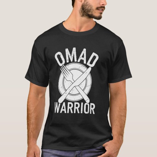 Grappig Vasten OMAD T-shirt (Voorkant)