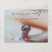 grappig vastgoed dat je je volgende huisslang uits briefkaart (Voorkant)