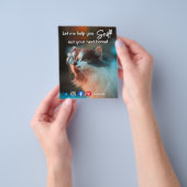 grappig vastgoed dat je je volgende kat poot uitzo flyer (Hand)