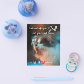 grappig vastgoed dat je je volgende kat poot uitzo flyer (Enkel)