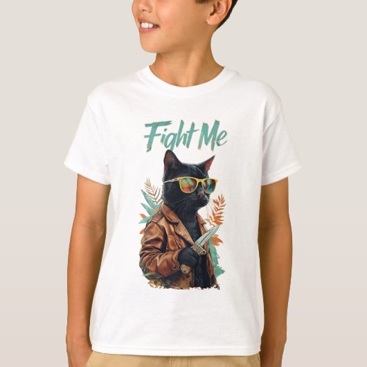 Grappig vecht me in sukkel t-shirt (Voorkant)