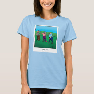 Grappig "vee prod" Golf Tee Shirt voor haar