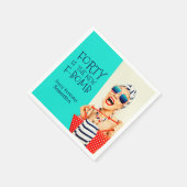 Grappig veertig is de nieuwe F-Bomb 40e verjaardag Servet (Hoek)