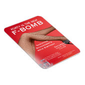 Grappig Veertig is de nieuwe F-Bomb Dames Magneet (Rechterzijde)