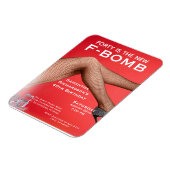 Grappig Veertig is de nieuwe F-Bomb Dames Magneet (Linkerzijde)