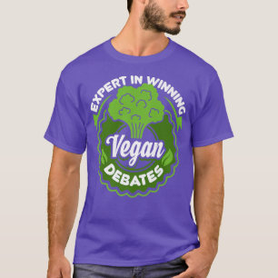 Grappig Vegan Cadeau Expert in het winnen van Vega T-shirt