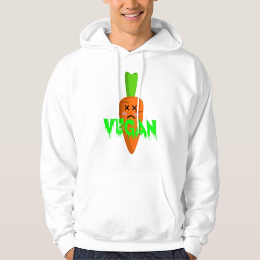 Grappig vegan halloween kostuum of grap cadeau hoodie (Voorkant)
