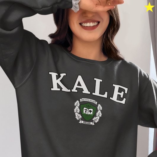 Grappig Vegan Kale Universiteit Logo Trui