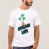 Grappig Vegan Life Carrot Gift T-shirt (Voorkant)