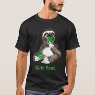 Grappig Vegan Luiaard Koolblad Vegetarisch Cadeau T-shirt