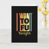 Grappig vegan Shirt - ik wil tofu vanavond Kaart (Gele Bloem)