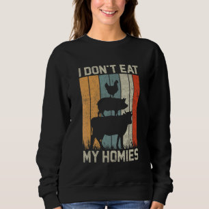 Grappig Vegan T-shirt Ik Eet Mijn Homies Niet Vege