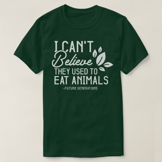 Grappig Vegetarian dat ik niet kan geloven dat ze T-shirt (Design voorkant)