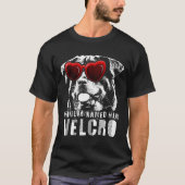 Grappig Velcro Rottweiler Hondencadeau T-shirt (Voorkant)
