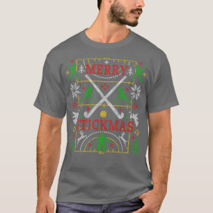 Grappig veld hockey lelijke kerst trui party me t-shirt