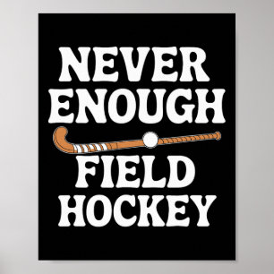 Grappig veldhockeyliefhebber mannen vrouwen jongen poster