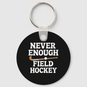 Grappig veldhockeyliefhebber mannen vrouwen jongen sleutelhanger