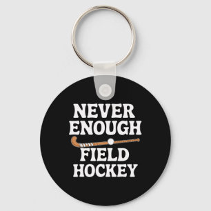 Grappig veldhockeyliefhebber mannen vrouwen jongen sleutelhanger