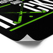 Grappig veldhockeyshirt grapjas sarcastisch veldho poster (Hoek)