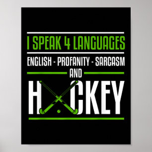 Grappig veldhockeyshirt grapjas sarcastisch veldho poster