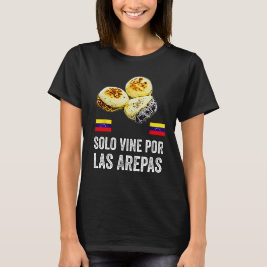 Grappig Venezuela vlag Comida Venezolana Arepas Ba T-shirt (Voorkant)