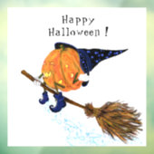 Grappig venster Cling Halloween Heksenpompoen Vlie Raamsticker (Vel 3)
