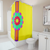 Grappig ventilator Power Bloom I + je rug. en idee Douchegordijn (In situ)