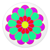 Grappig ventilator Power Bloom I + je rug. en idee Keramische Knop (Voorkant)